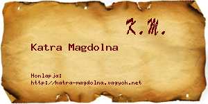 Katra Magdolna névjegykártya